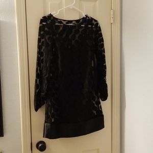Alice + Olivia Circle Lace Mini Dress